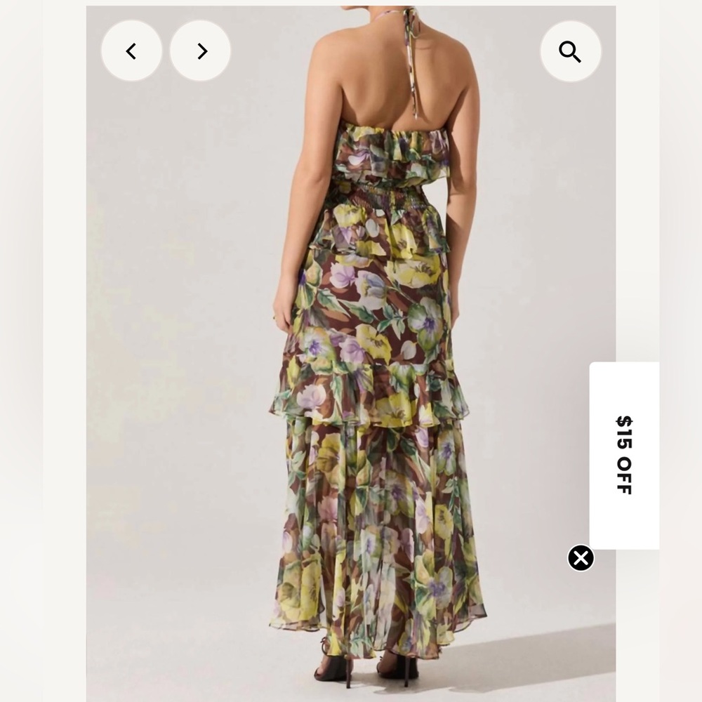 Floral Ruffle ASTR Maxi Dress - Picture 2 of 5